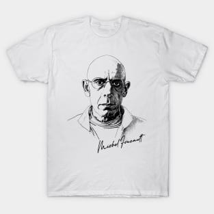 Michel Foucault - Retro Design T-Shirt